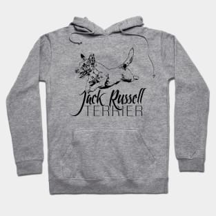 Funny Jack Russell Terrier dog portrait gift Hoodie